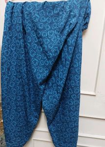 Modern Printed Blue Full Suit Set