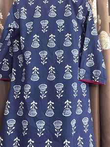 A Beautiful Indigo Blue Kurta