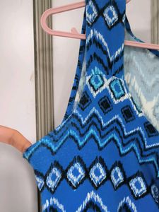 Blue Patterned Dress