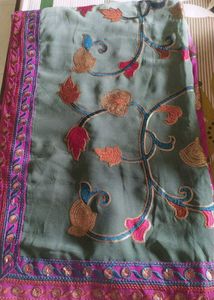 Beautiful saree With Heavy Embroidery
