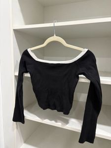 Chic Black Off-Shoulder Top