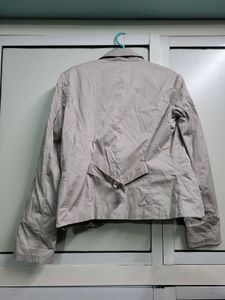 Beige Casual Blazer