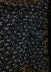 Nighty Grey White Print