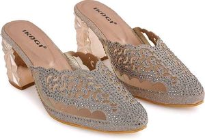 Gold Embellished Mules