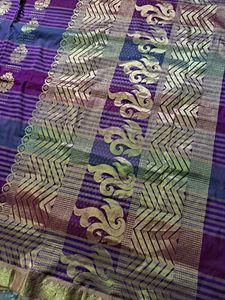 Golden Jari Work Saree