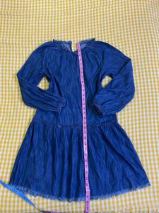 Cute Denim Dress 10-12 Yrs(bust 32-34)