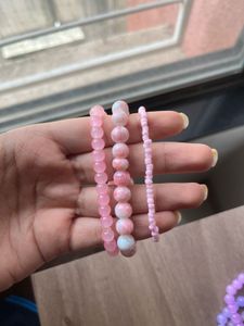 glass bead bracelet stack