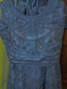 Elegant Silver Lehenga Set