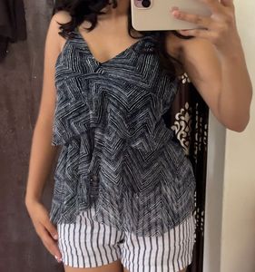Vintage Ruffle Chiffon Camisole