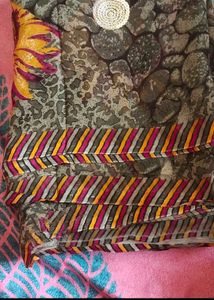 Brand New Sequence Saree With Blouse Piece
