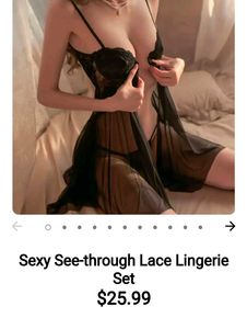 Sexy See Through Lace Lingerie Set