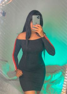 Black Offshoulder Dress