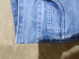 Light Wash High Waist Denim Jeans