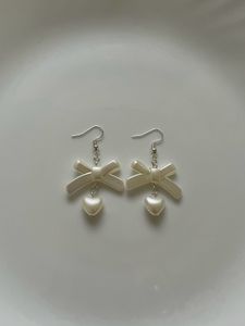 Bow Heart Earrings