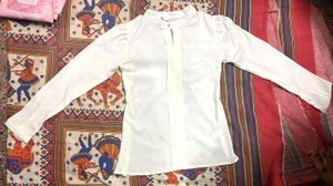 Elegant White Formal Shirt-Style Top