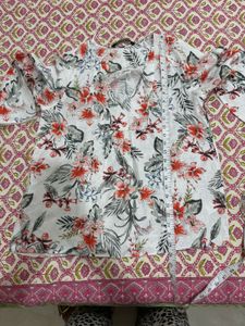 Zara Floral Linen Top