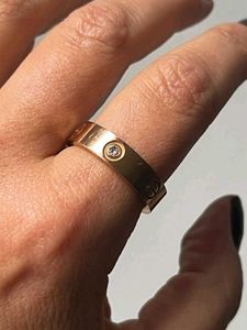 Vintage Cartier Love Ring in 18k Gold & Diamonds