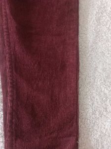 Burgundy Corduroy Pants