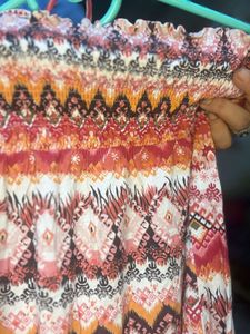 Benneton Soft Cotton Sundress/tube Dress/middi Ski
