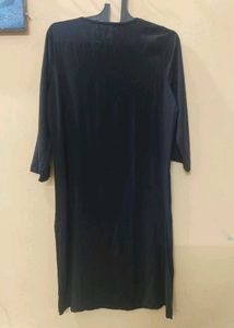 Solid Black Elegant Kurti