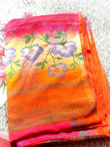 Floral Print Saree