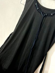 Black Fringe Dress