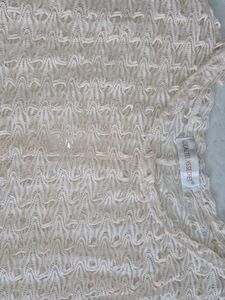 Crochet Cream Knit Top