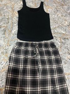 Plaid Lounge Set