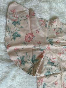 Floral Flutter Sleeve Blouse
