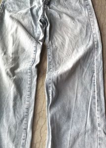 Blue Denim Baggy Mom Jeans