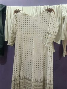 Elegant White Printed Kurta