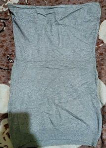 Gray Embellished Tube Top