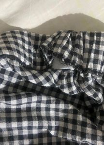 Gingham pinterest black and white skirt