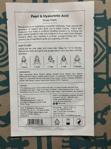 Nykaa Pearl + Hyaluronic Acid Sheet Mask