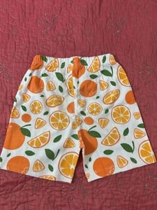 Cute Orange Print Kids Set