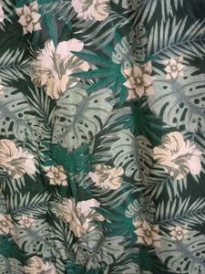 Floral Print Green Shirt