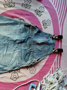 Blue Denim Dungri Shorts Dress