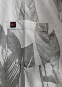 H&amp;M Grey Patterned Shirt