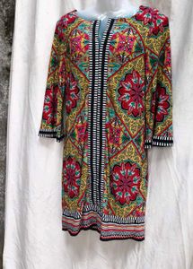 81610. Colorful Patterned Dress