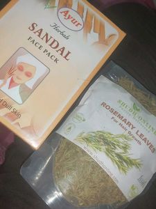 Combo Of Sandal Face Pack Woth Rosemary Leaves