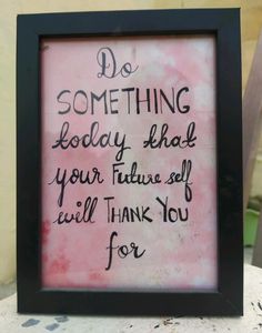 Theme: Modern Art ; Water Resistant ; Motivational Qoute Wall Frame(Black)