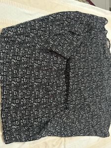 Black &amp; White Print Dress XXL