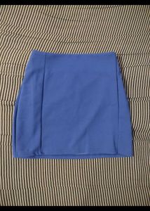 Blue Mini Skirt