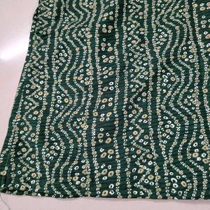 Green Printed Kurta