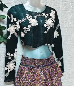 Extra Small🎁Buy 2 Get 1 Free 🎁Crochet Crop Top