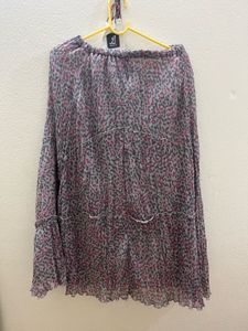 Leopard Print Ruffle Skirt