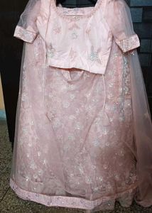 Baby pink lehnga for marriage
