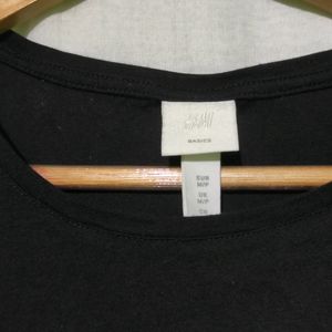 H&amp;m Black Basic Top