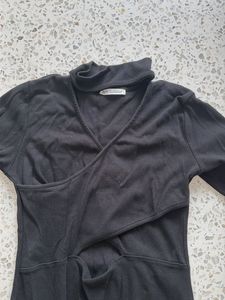 Elegant Black Long Sleeve Dress