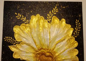 3D Black And Golden Painting